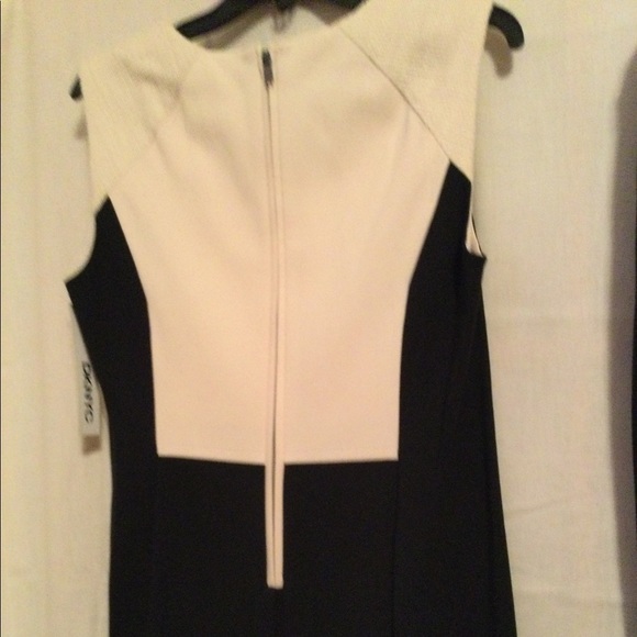 DKNYC color block dress with a Lg weight black sweater. Dress size 12. Sweater M - Picture 2 of 11